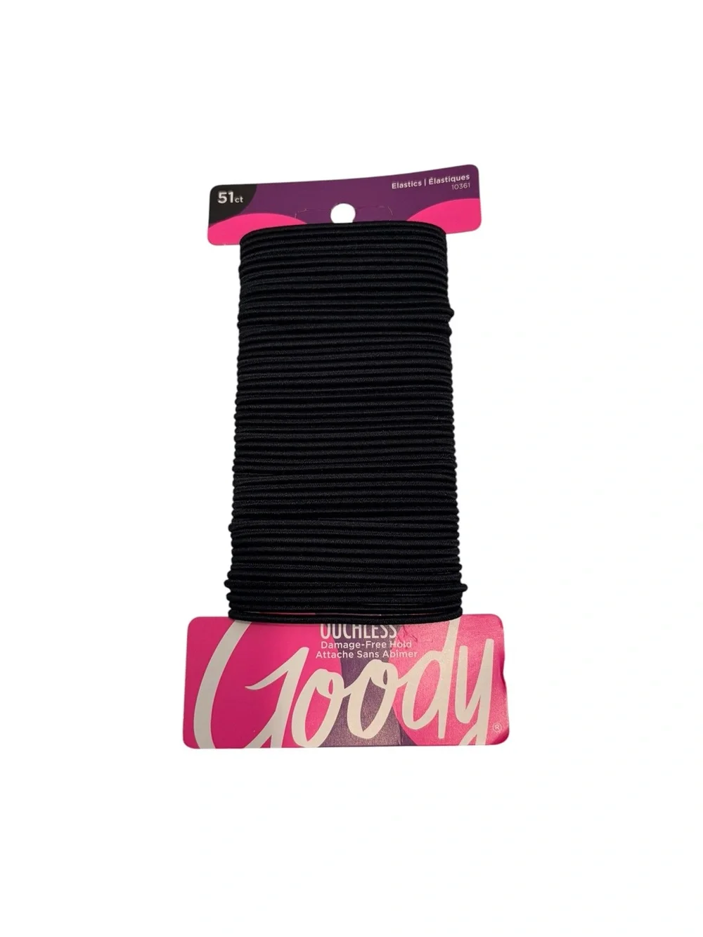 NWT- Black Hair Elastics - Pack of 51
